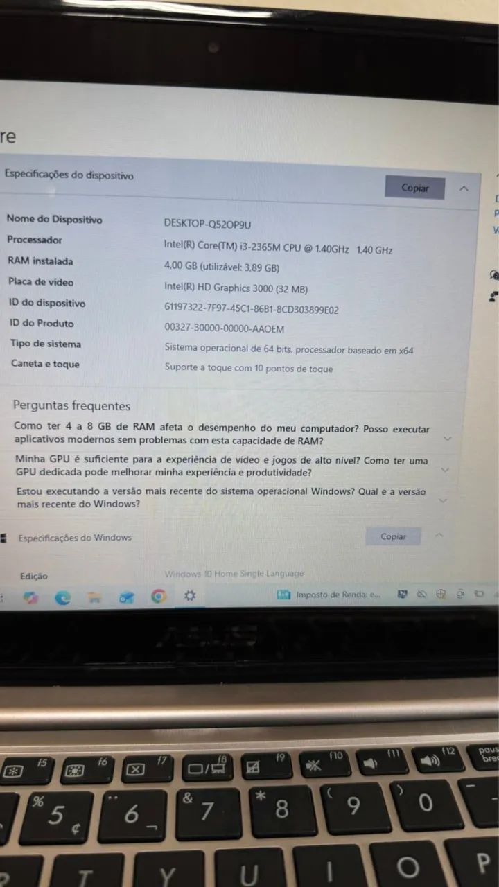 Notebook ASUS S200E  - Foto 4