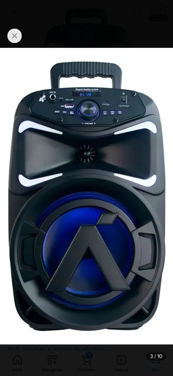CAIXA DE SOM BLUETOOTH HYPE 250<br>