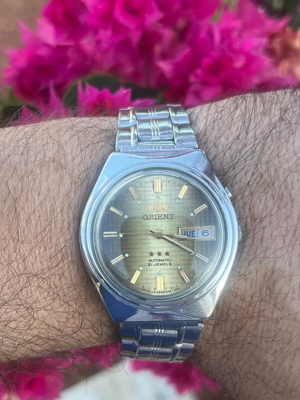 Relógio original orient automático 3 estrelas 