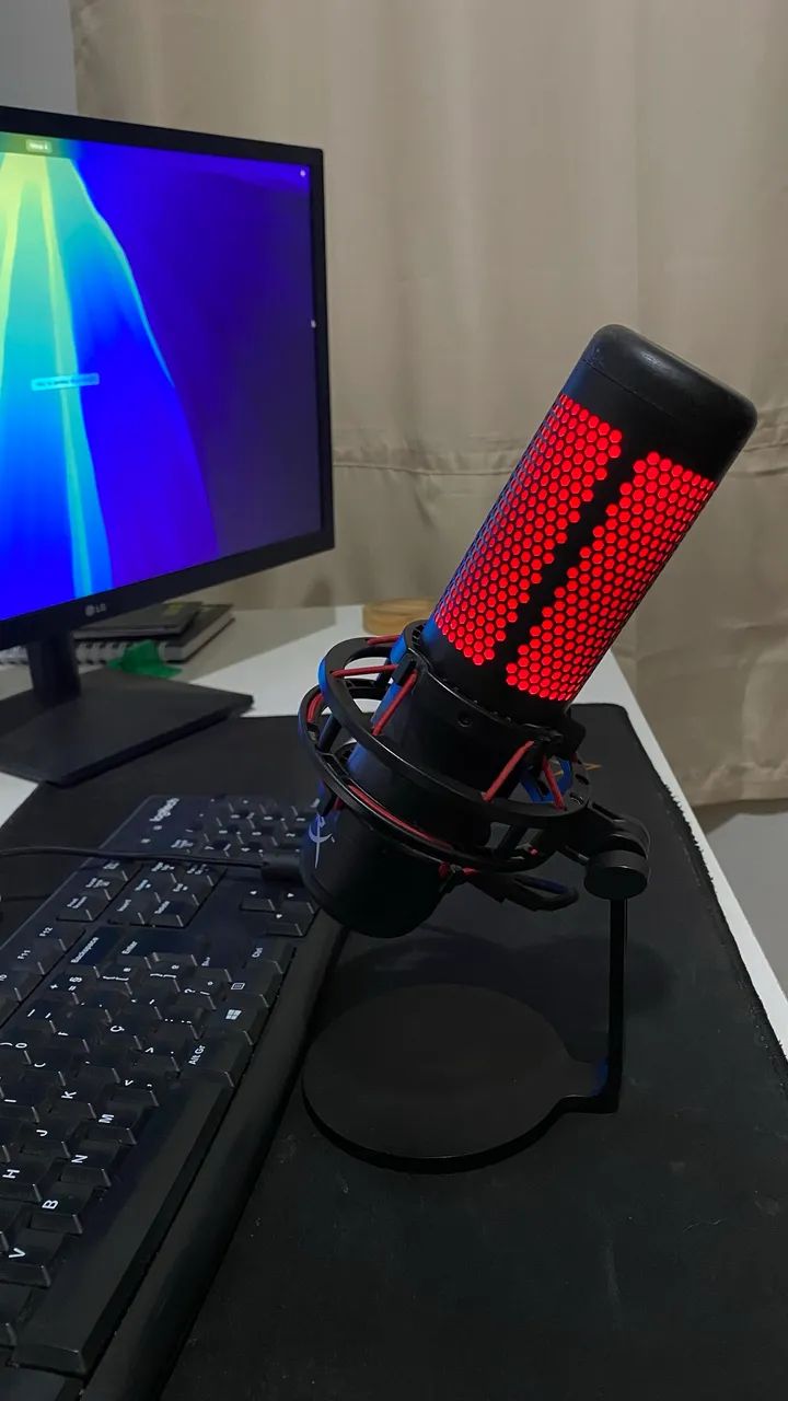 Microfone Condensador Gamer HyperX QuadCast USB - Foto 4