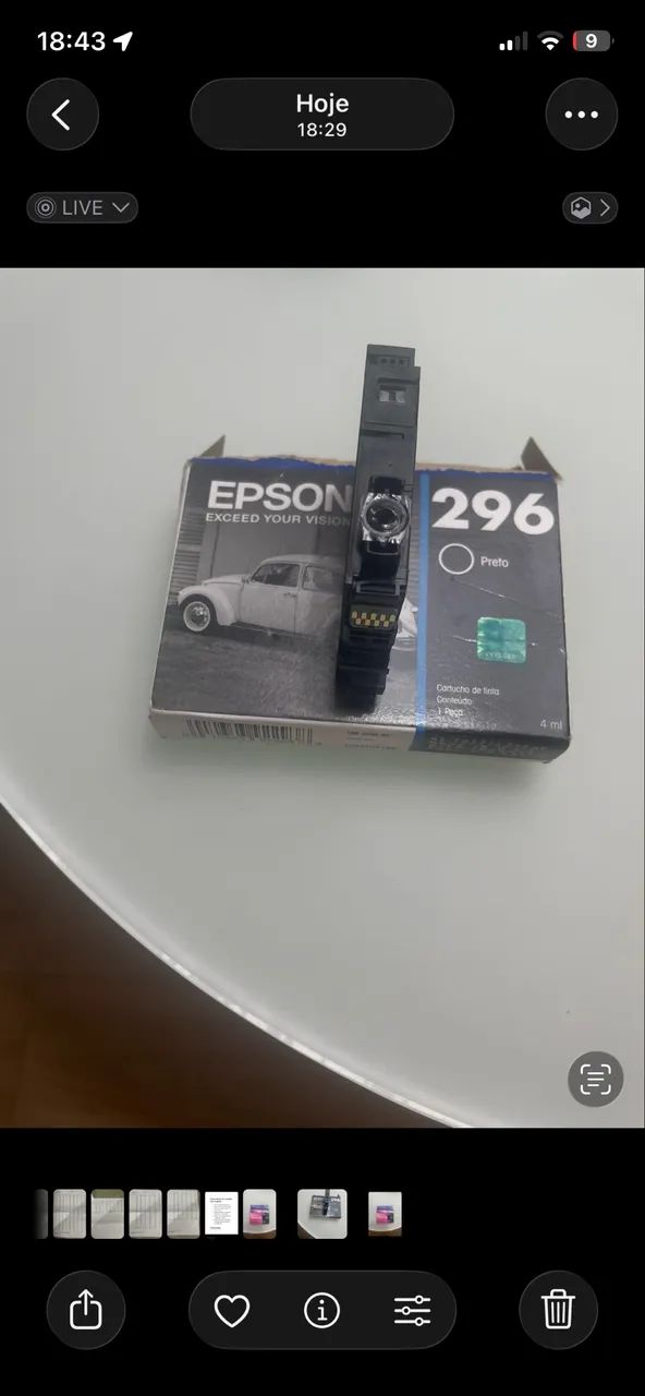Cartucho original  Epson 296