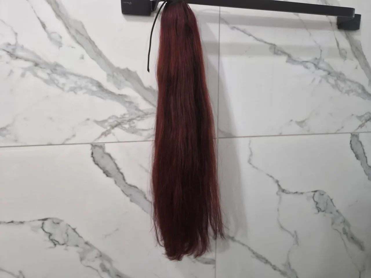 Rabo de cabelo mega Henrique cabelo humano  - Foto 4