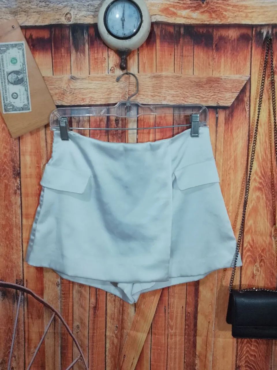 Shorts saía Zara marroco 36/38 - Foto 2