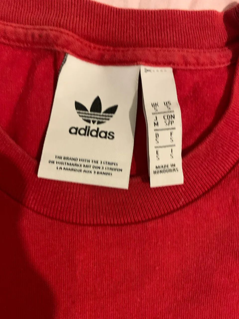 Camiseta adidas original vermelha retrô importada  - Foto 2