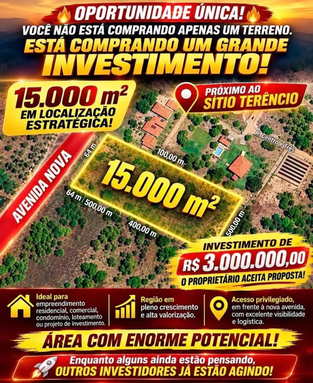 VENDO TERRENO PROXIMO AO SITIO TERENCIO - Foto 5
