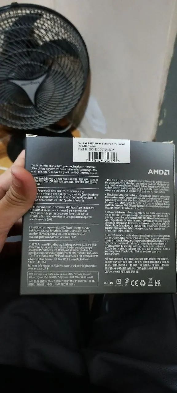 PROCESSADOR Ryzen 5 8400F (NOVO) - Foto 2