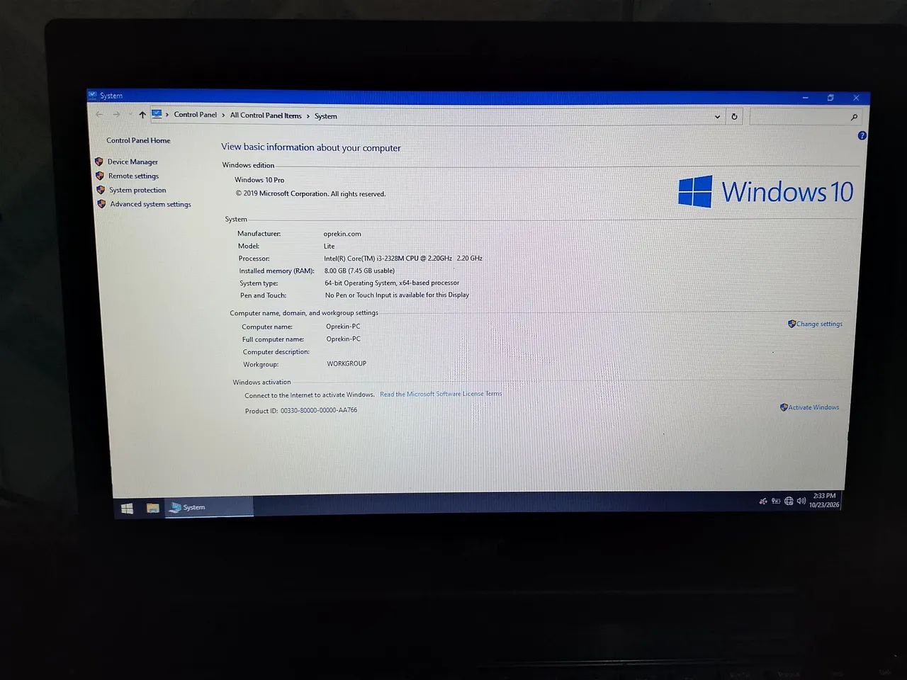 Notebook Sim+ core i3 8gb ram