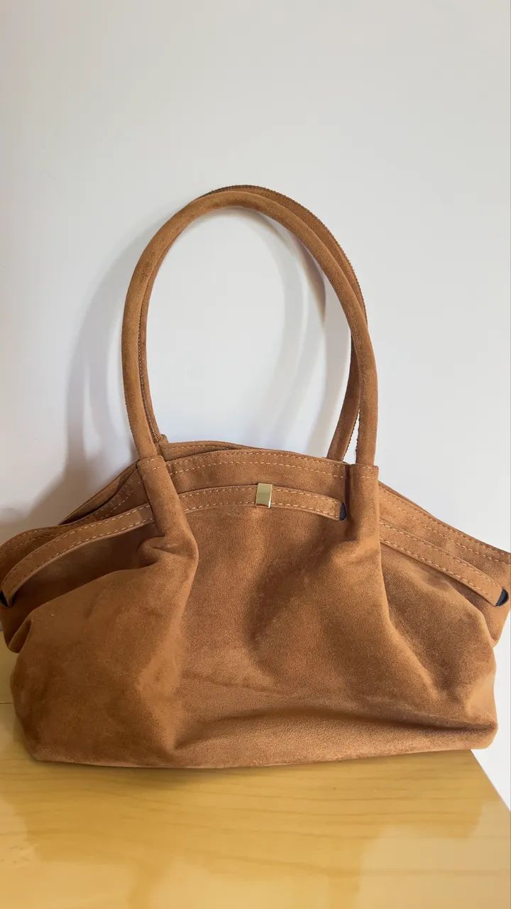 Compre 1 leve 2 - Bolsa 100% couro camurça verde  - Foto 4