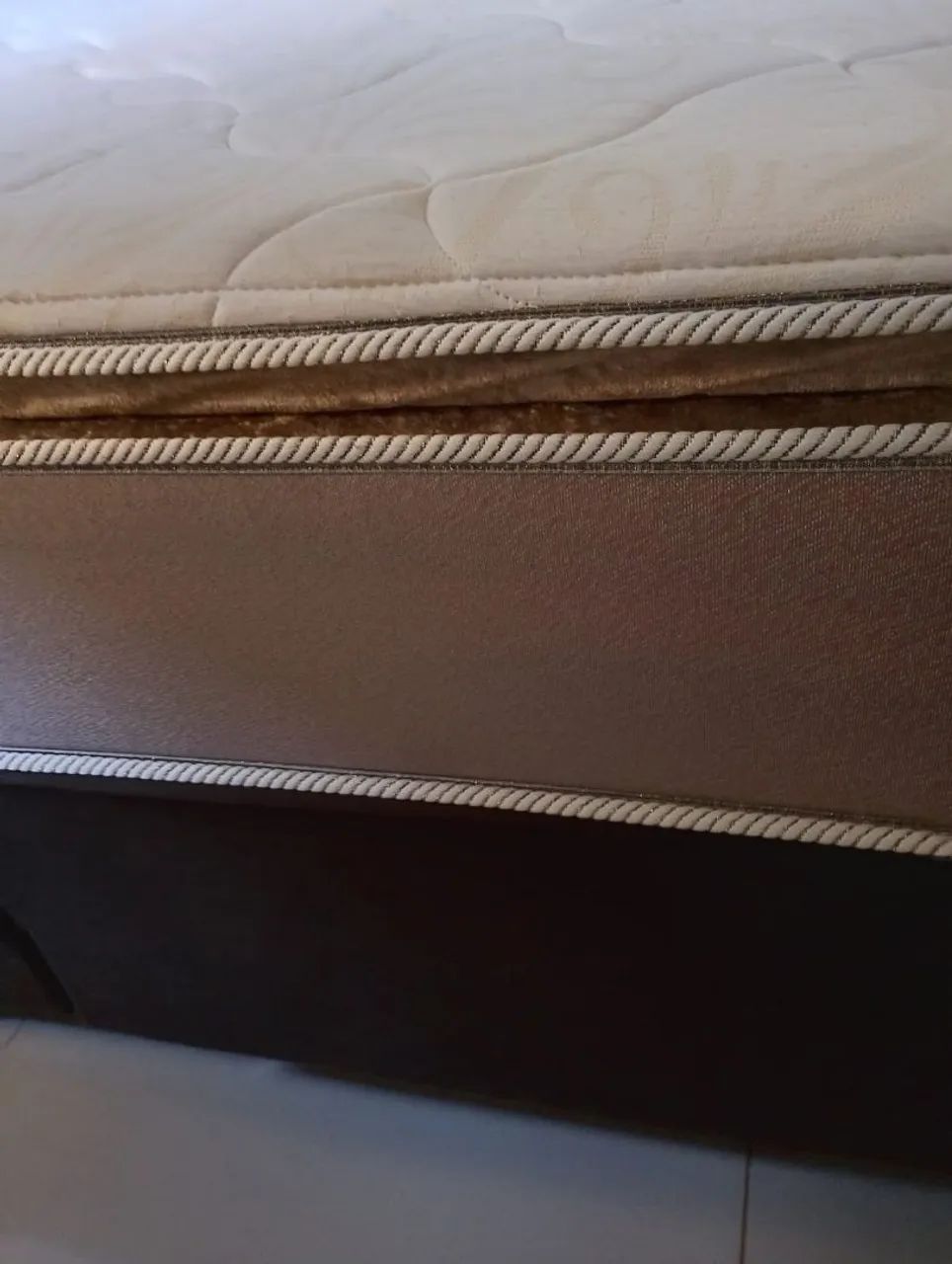 Cama Box King, muito conservada e reforçada. - Foto 4