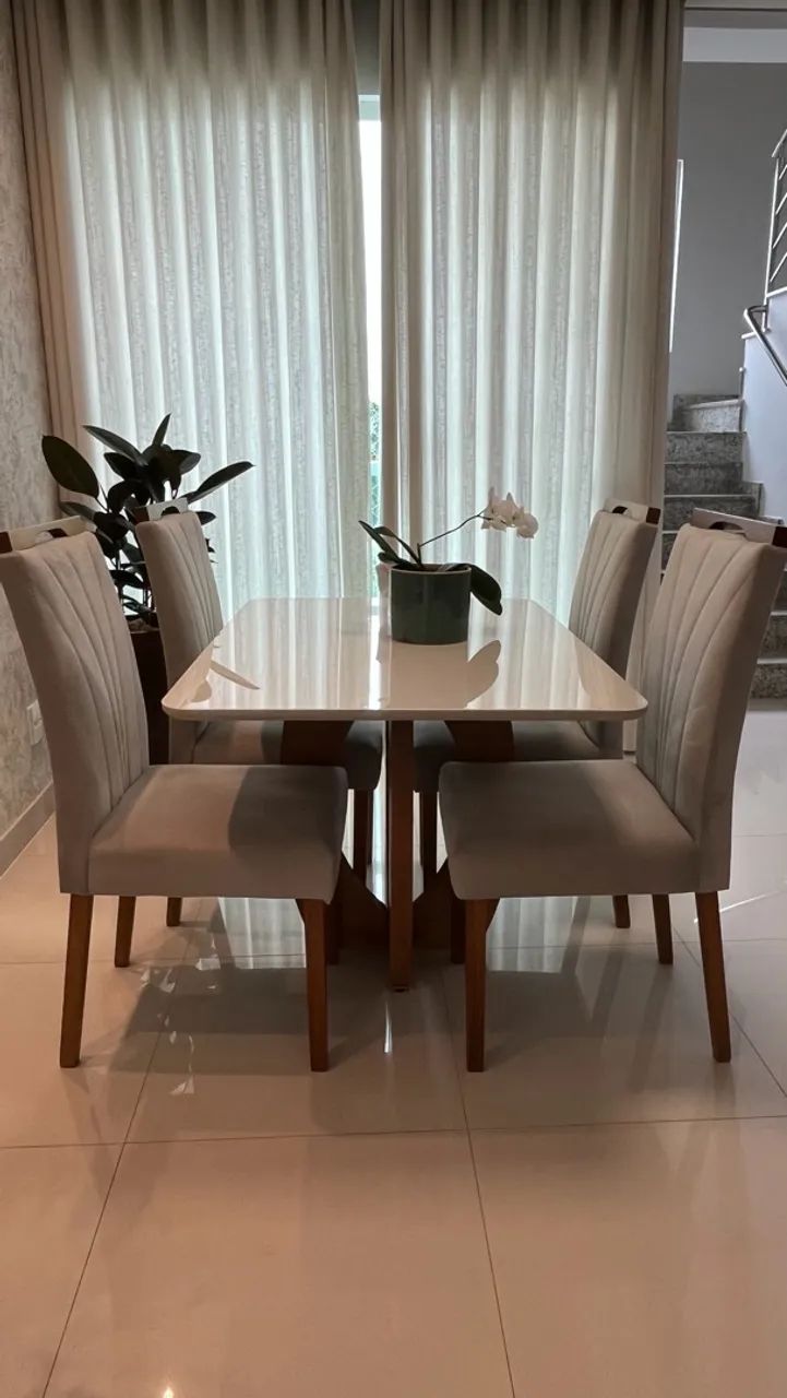 Conjunto mesa jantar com 4 cadeiras  - Foto 4