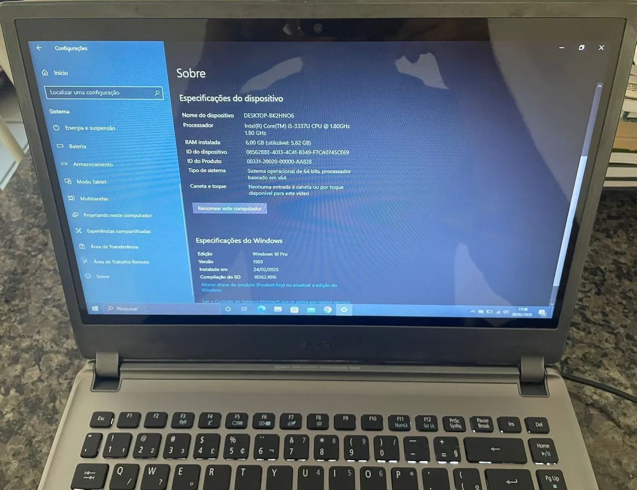  ? NOTEBOOK ACER ASPIRE M ? CORE i5 | 6GB RAM | 500GB - Foto 5