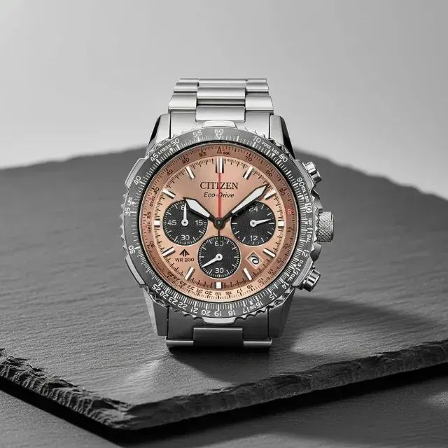 RELOGIO CITIZEN NAVIHAWK CA4664 60X MARROM - Foto 4