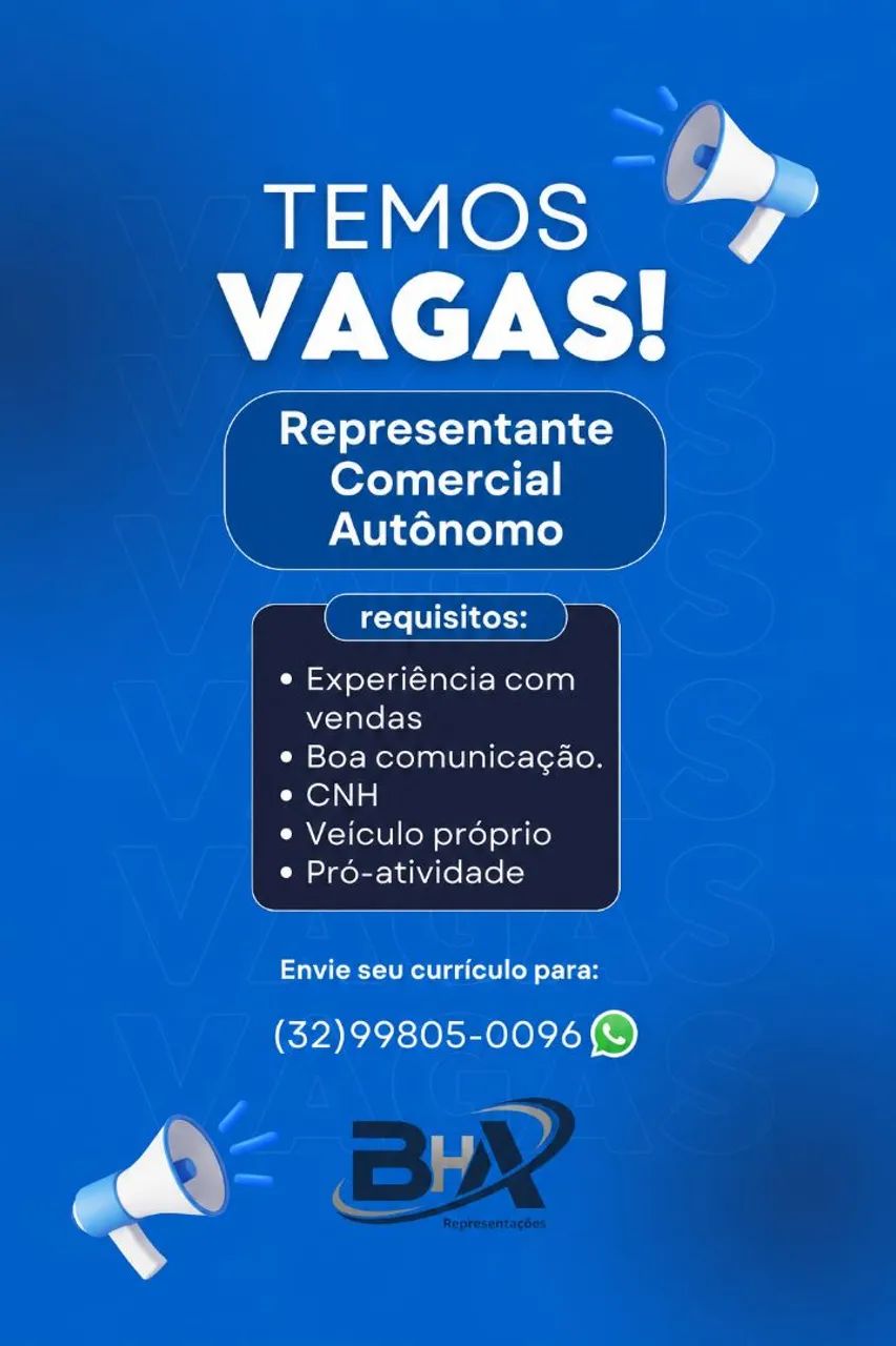 Vaga de Representante