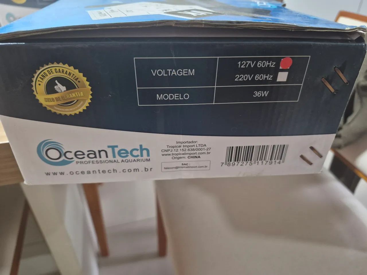 Filtro uv violeta 36w 110v 18000 litros Oceantech - Foto 2