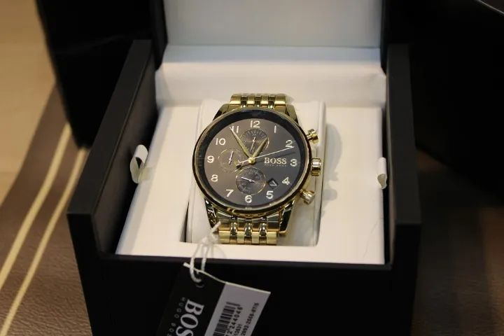 Relógio Masculino BOSS Navigator 1513531 44 mm Pulseira de Aço