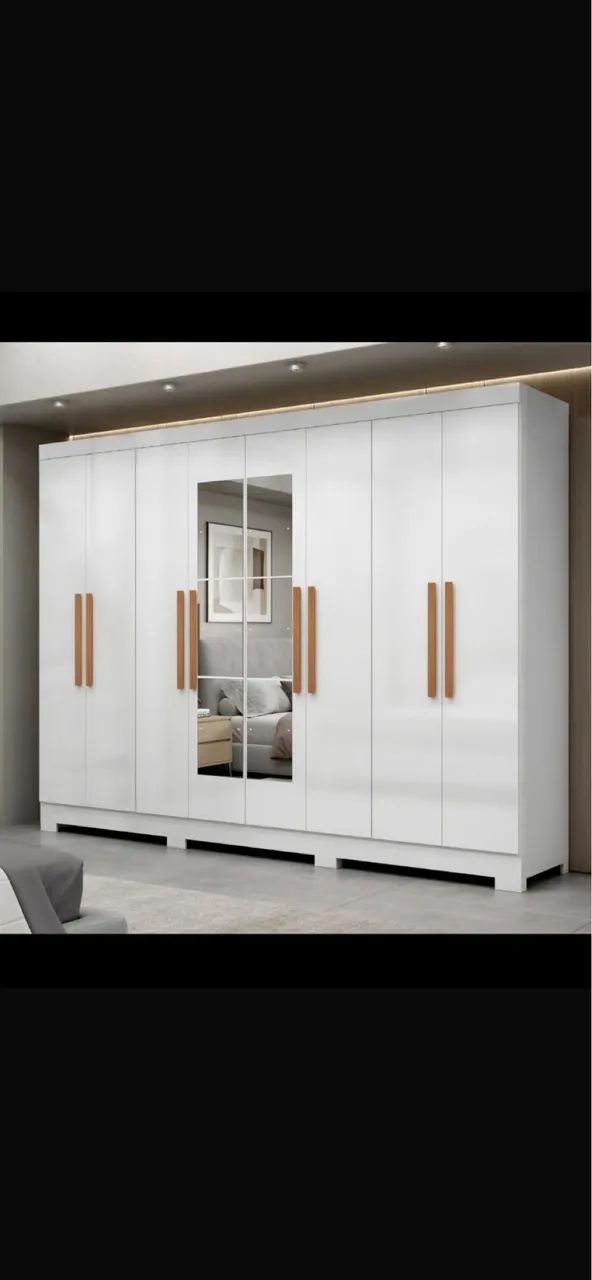 Guarda roupa com espelho 100%MDF