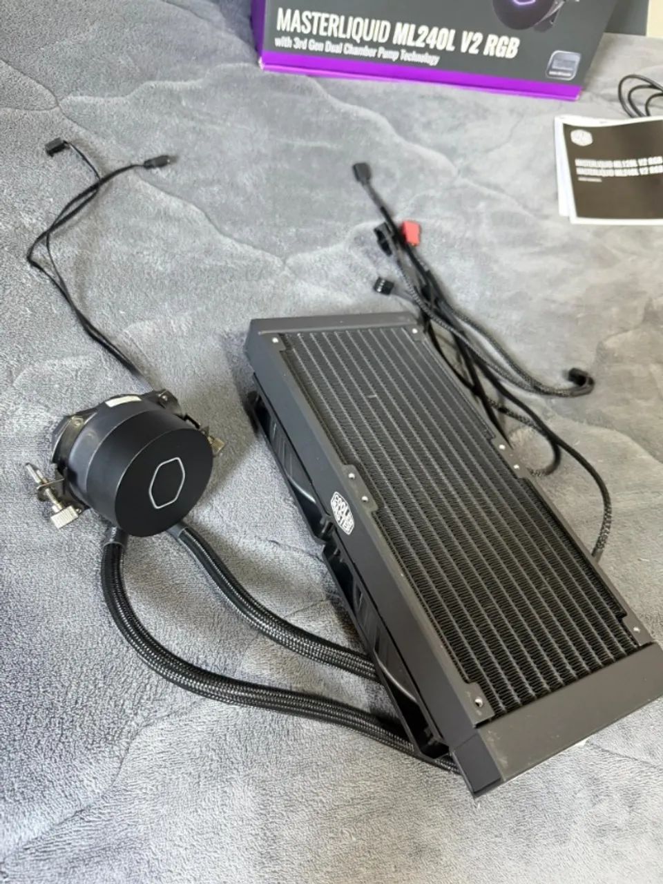 KIT Water Cooler Masterliquid ML240 V2 RGB e Processador Ryzen 5 5500 - Foto 4