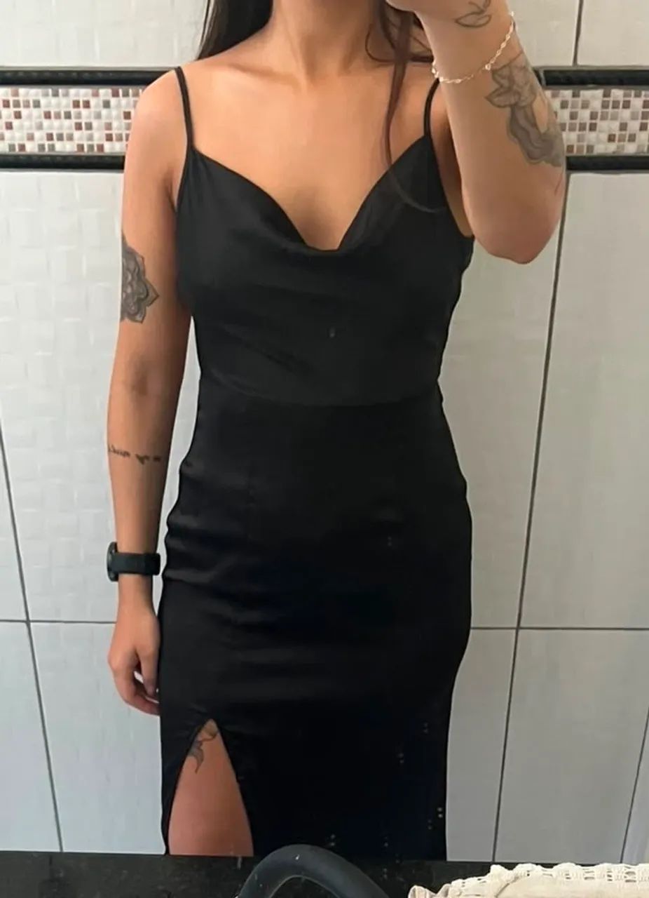 Vestido longo preto lindo! - Foto 2