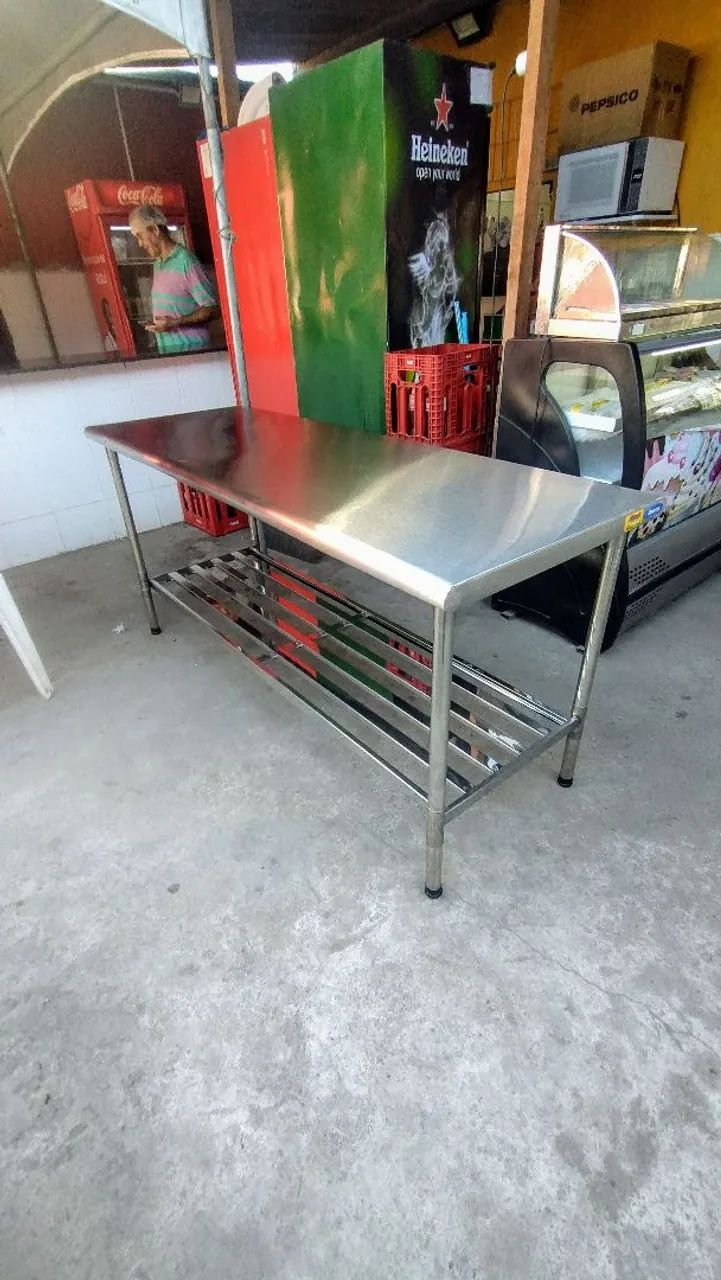 MESA DE MANIPULAÇÃO INOX 1.90 METRO IMECA  - Foto 5