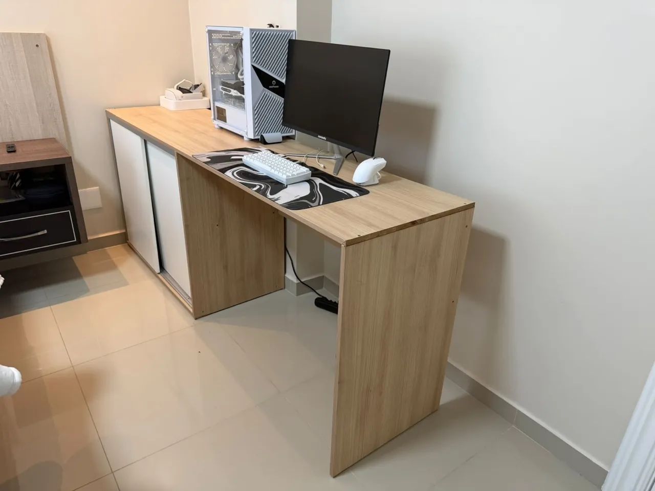 Bancada Escrivaninha com Armário Integrado - Foto 3