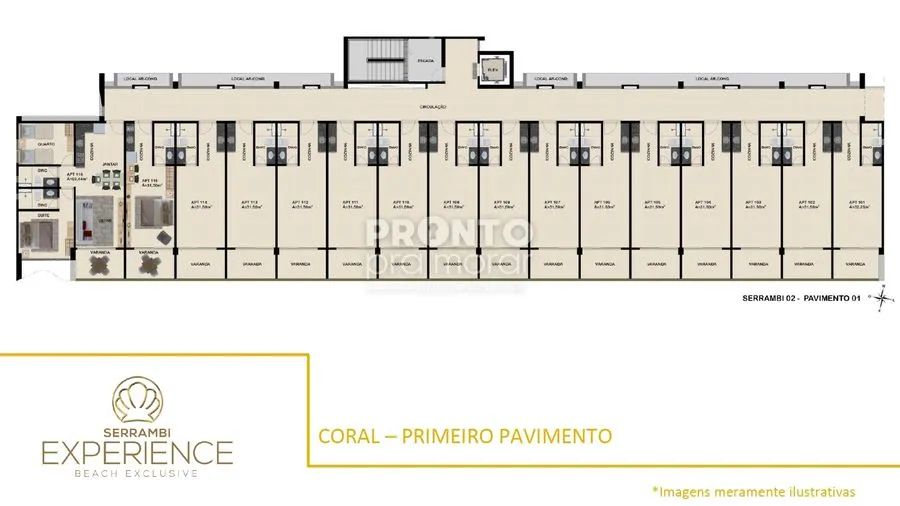 Apartamento com 1 quarto em Ponta de Serrambi - Foto 2