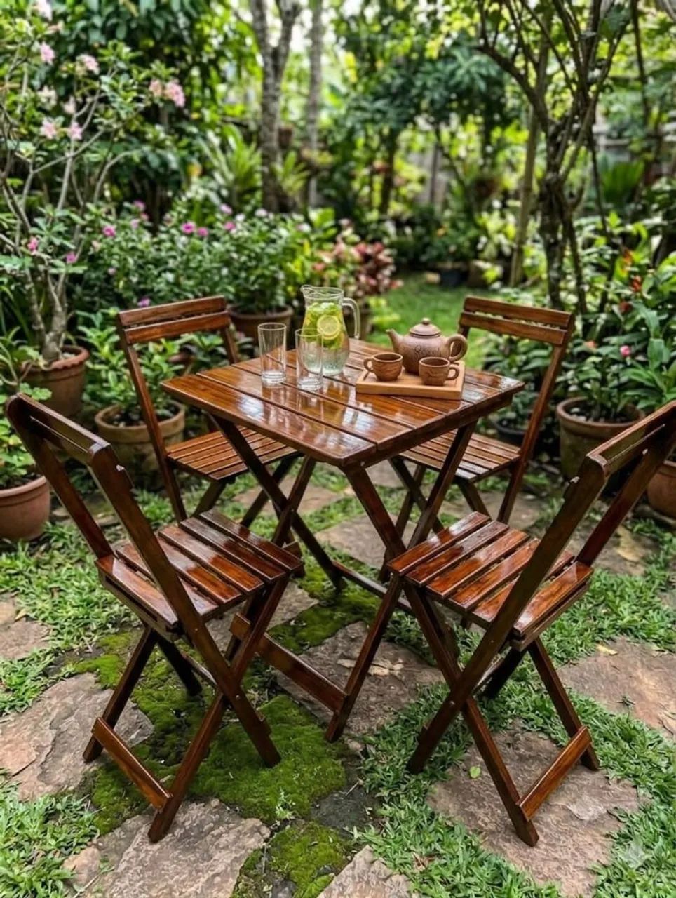 Conjunto de mesa e cadeiras 