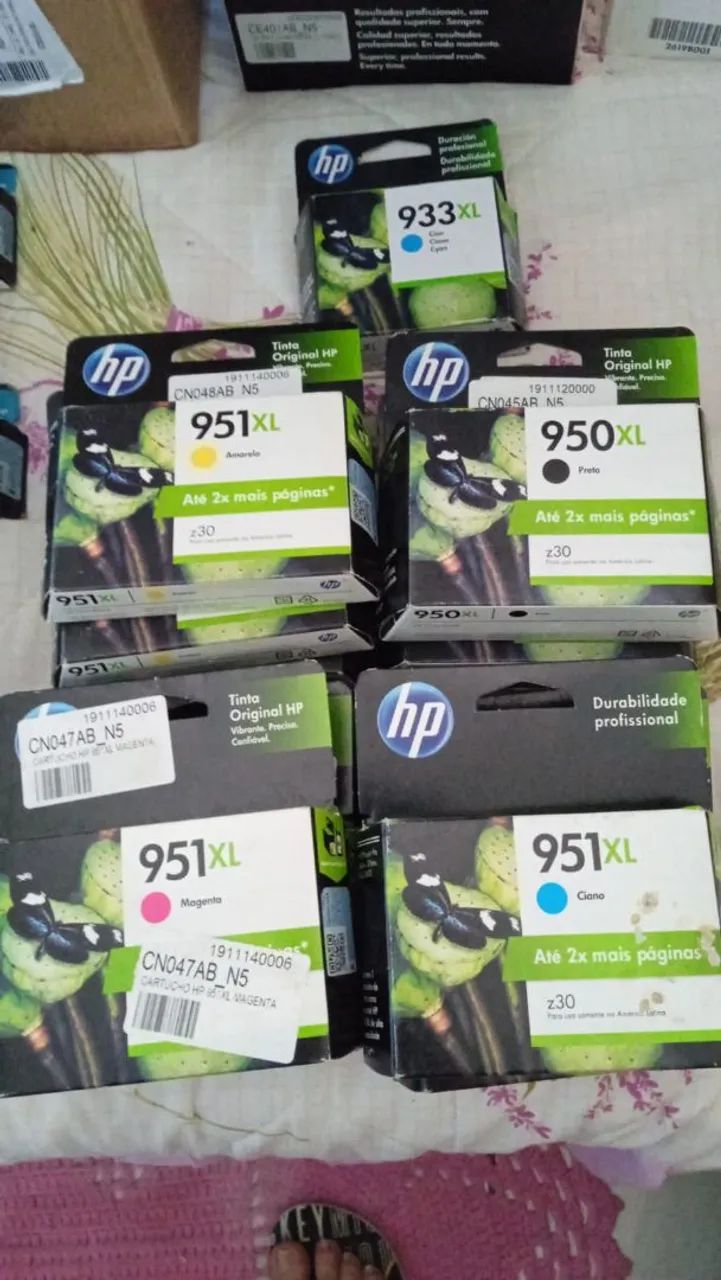 12 cartuchos 952 e 933 HP.  - Jundiaí 