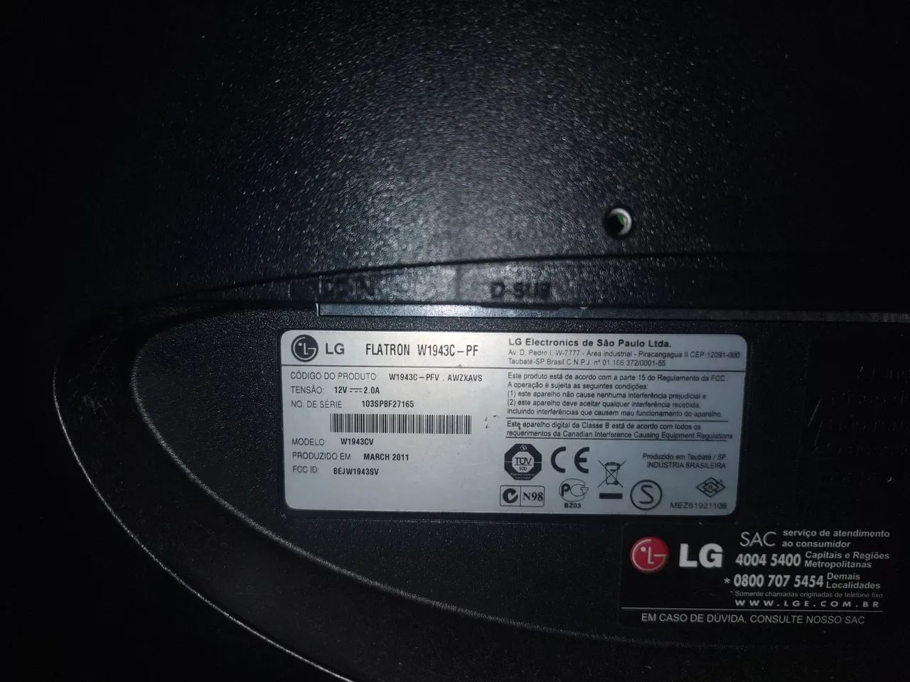 Monitor LG Flatron W1943C - Foto 3