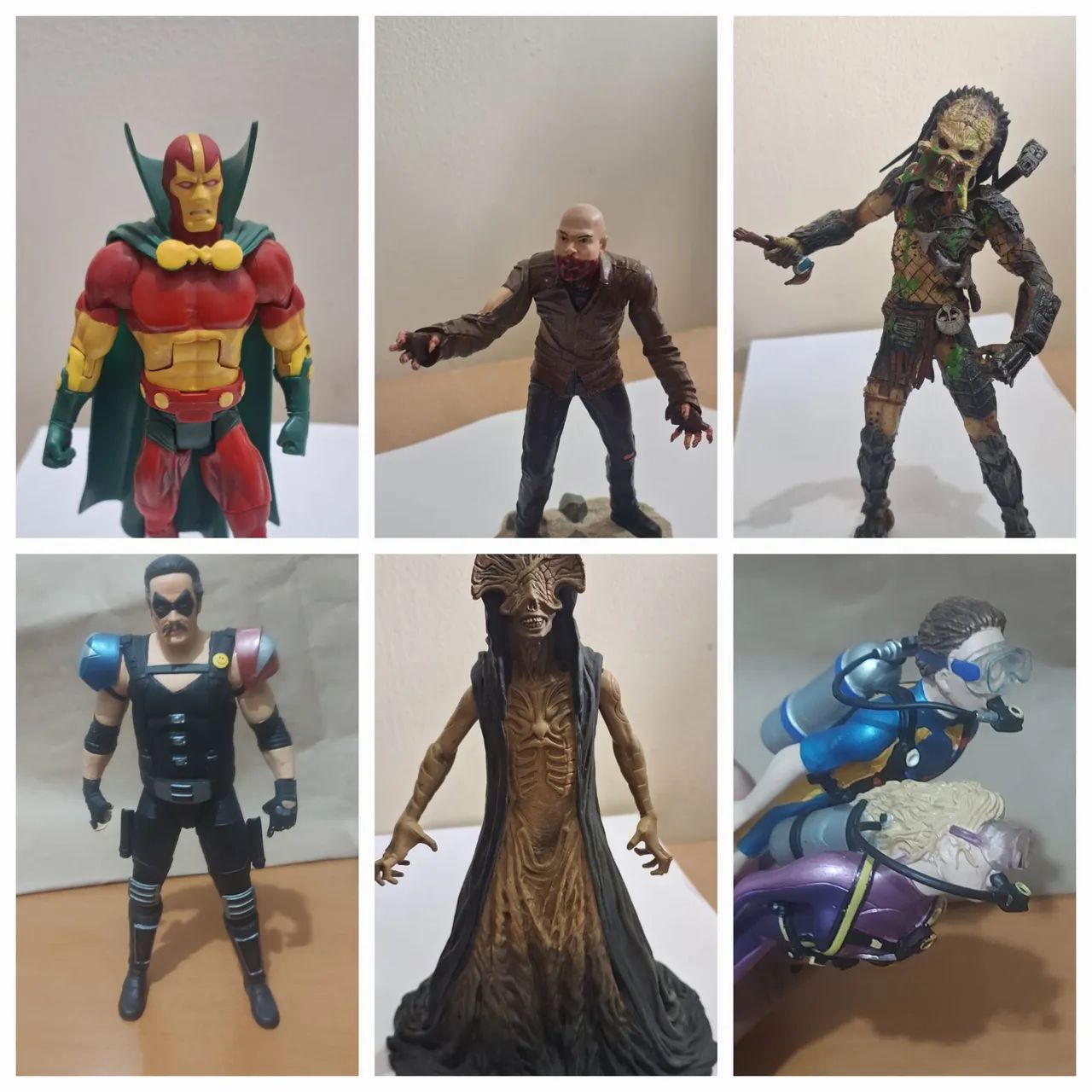 Lote de 30 action figures marvel legends e dc universe diversos