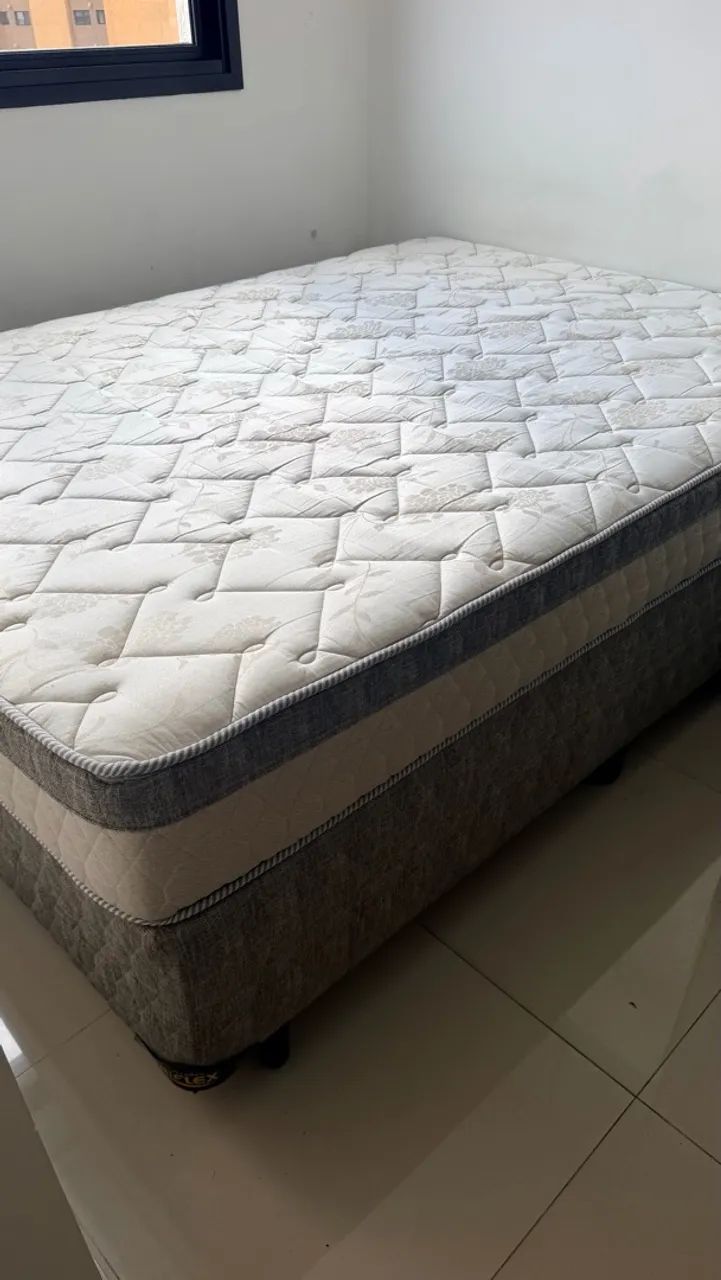 colchão e cama box casal