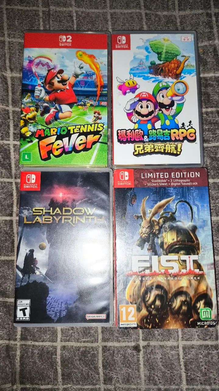 Jogos Nintendo Switch e Switch 2