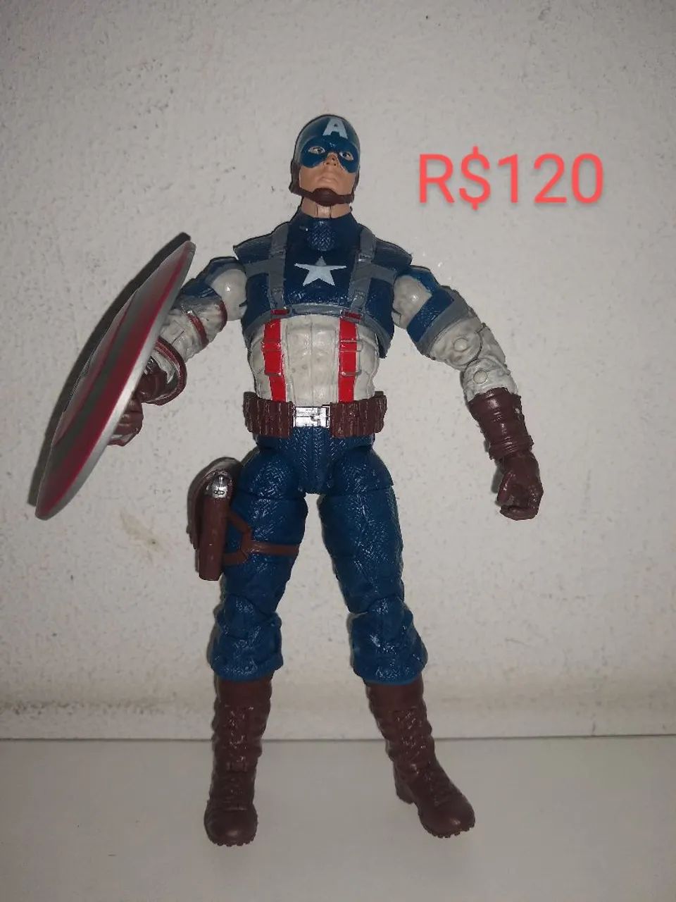 Figura de ação Marvel legends capitão América 