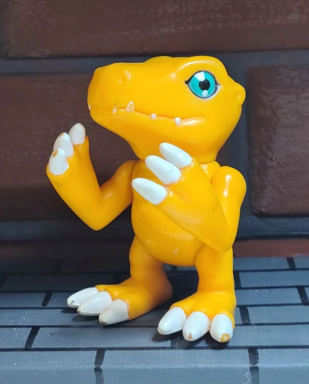 Boneco do digimon adventure - Agumon Original Bandai