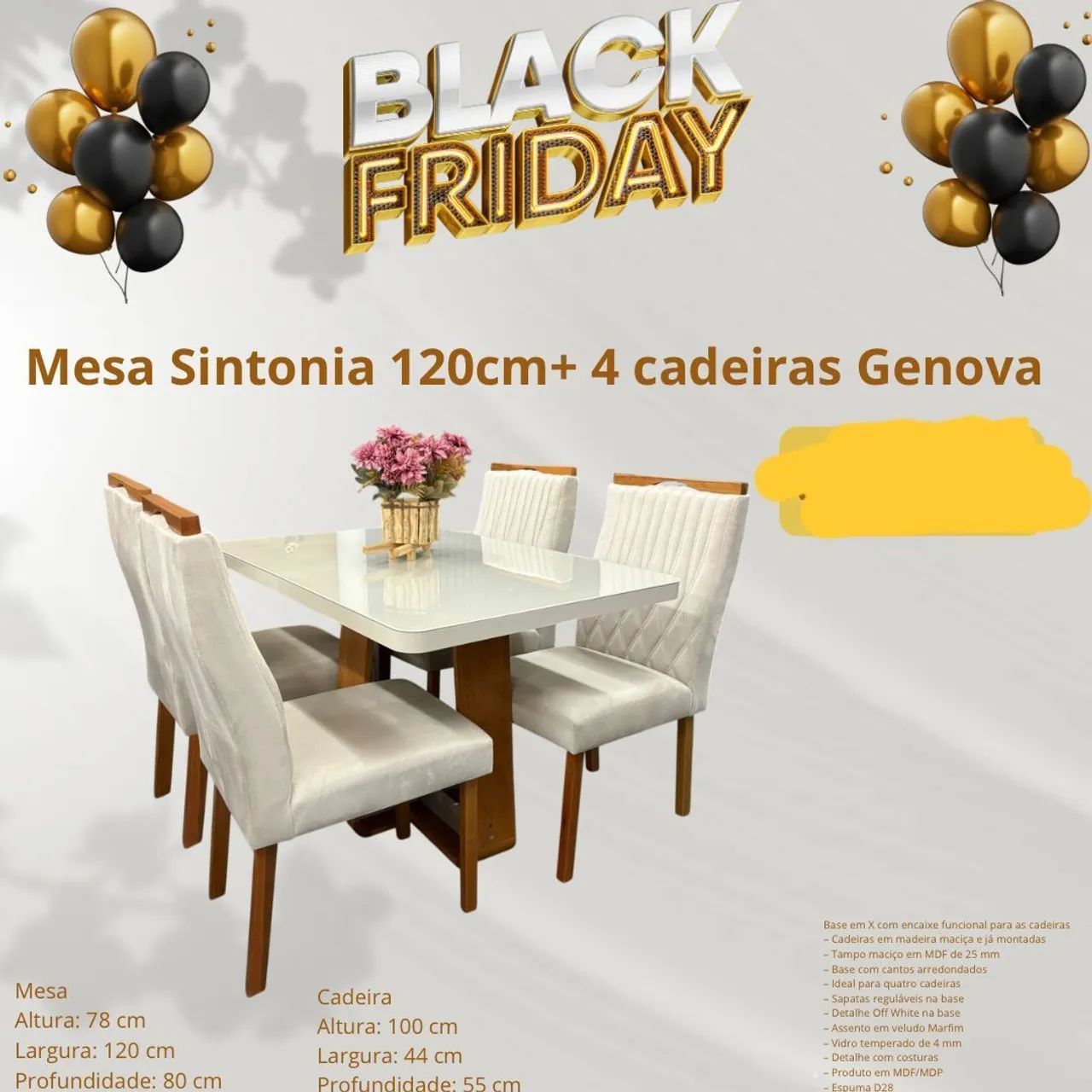 Mesas com cadeiras - Foto 4