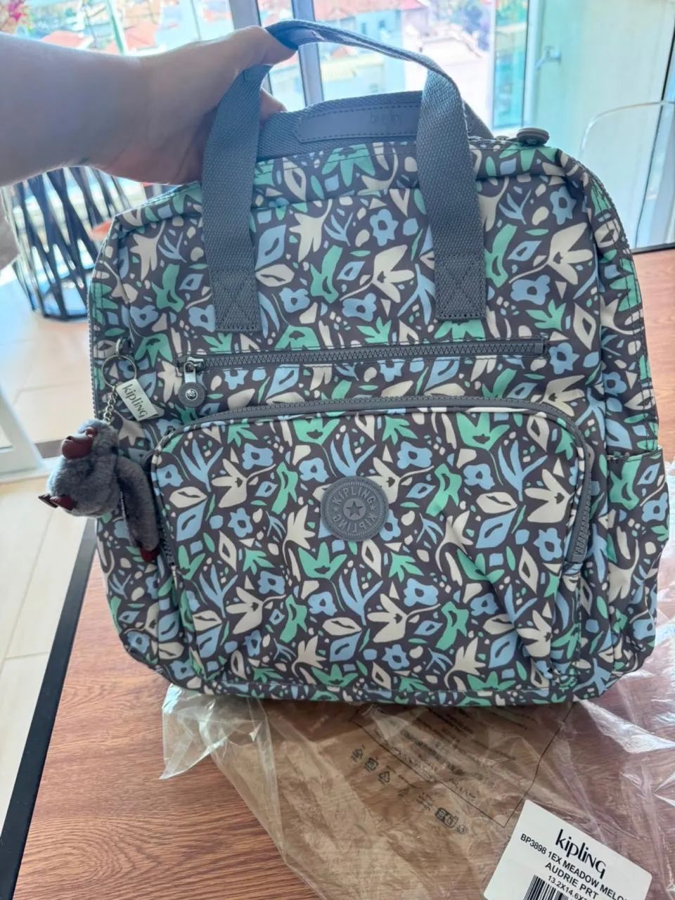 Mochila Kipling Audrie Estampado (nunca usado)