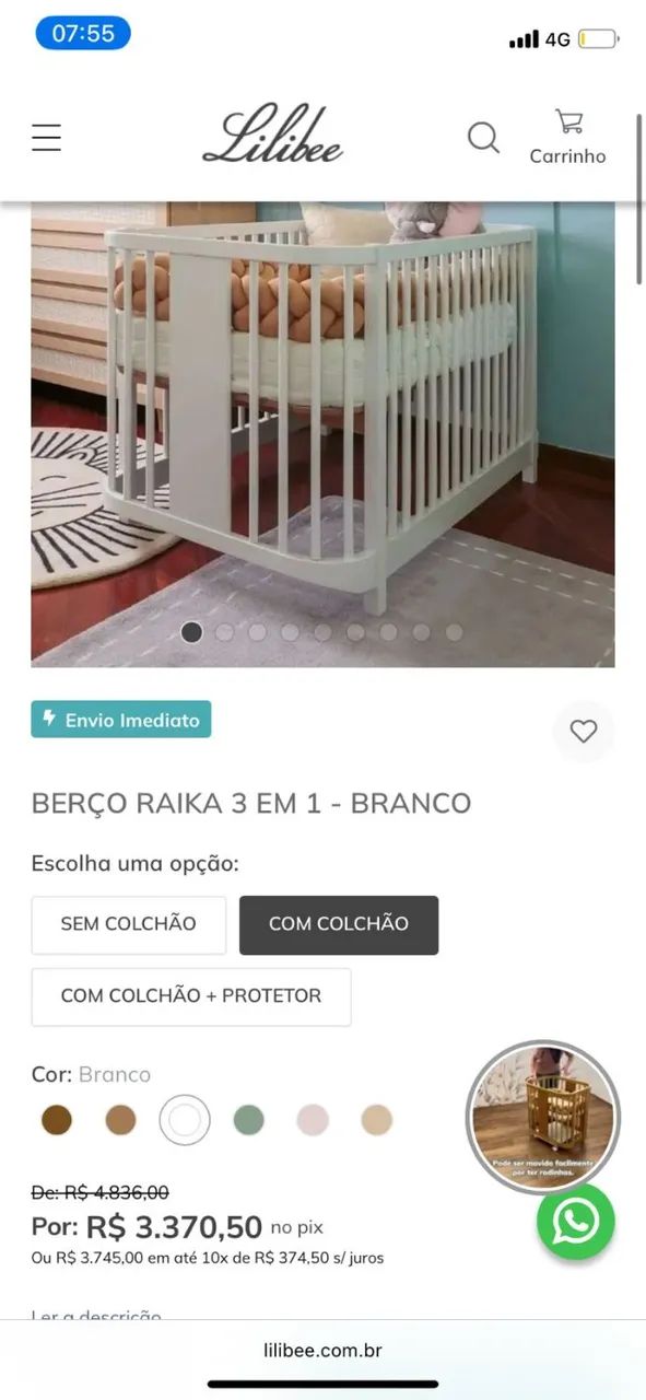 Berço Raika - Lilibee - Foto 4