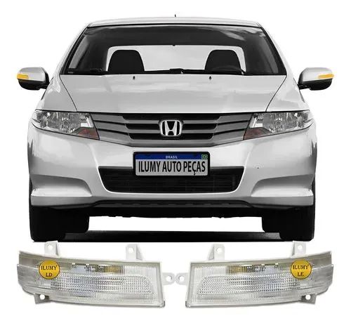 Lanterna Pisca Seta Retrovisor Honda City 2010 2011<br><br>2012 2013 14 - Foto 5