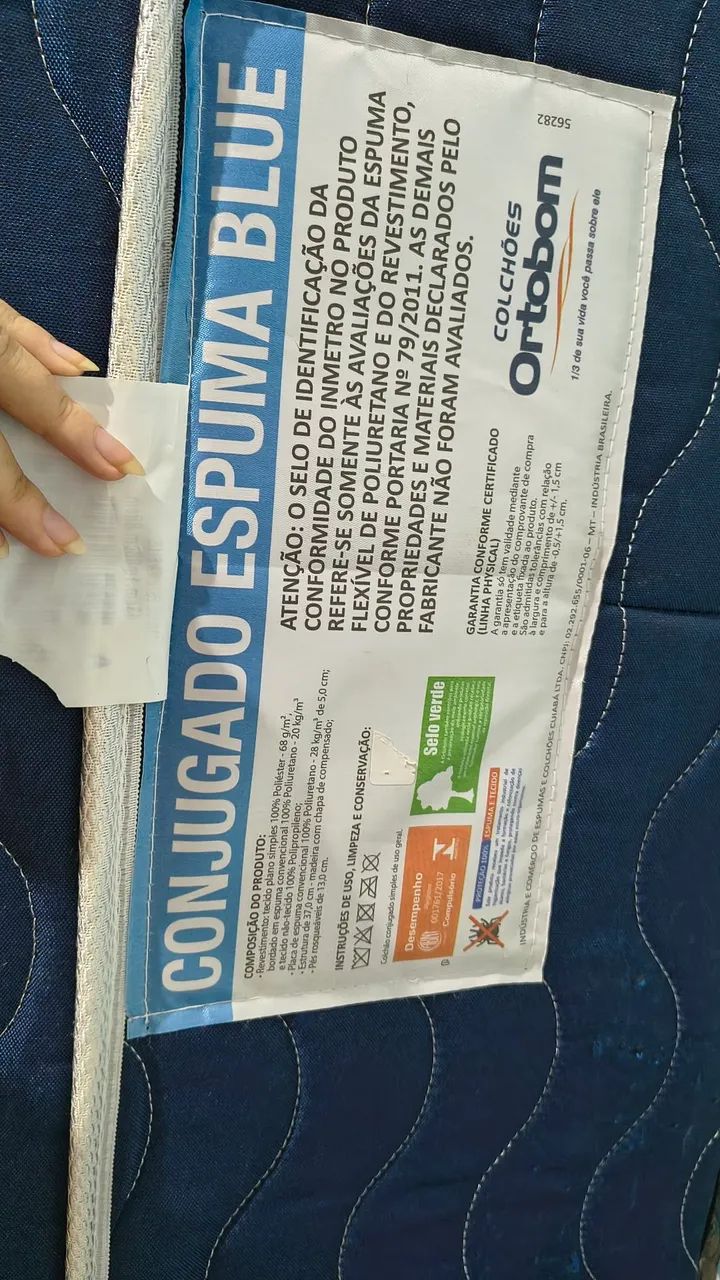 Cama Box Solteiro Ortobom Conjugado Blue 88x188  - Foto 3