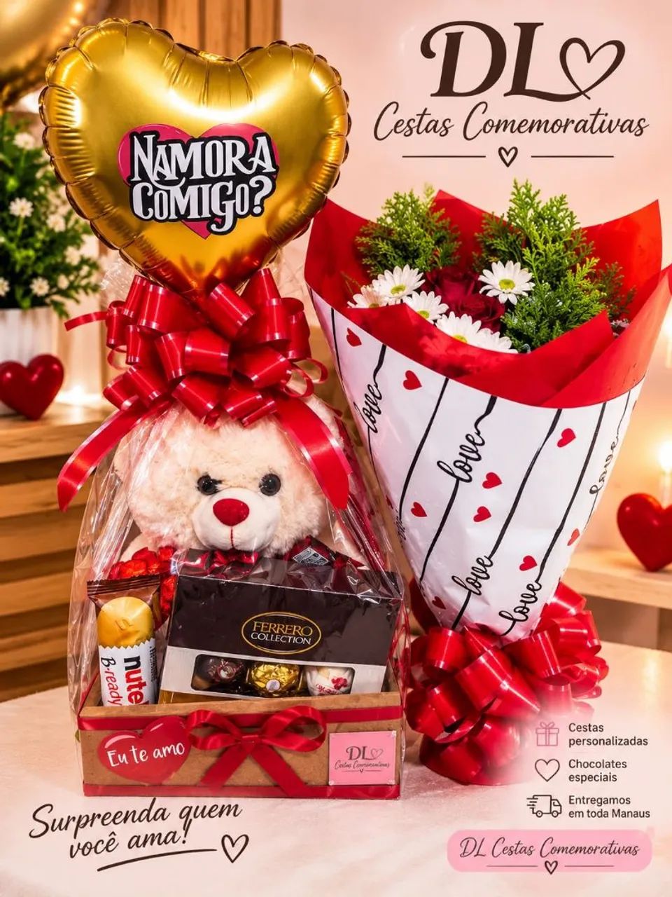 Presente Especial com Chocolates e Muito Carinho - Foto 4
