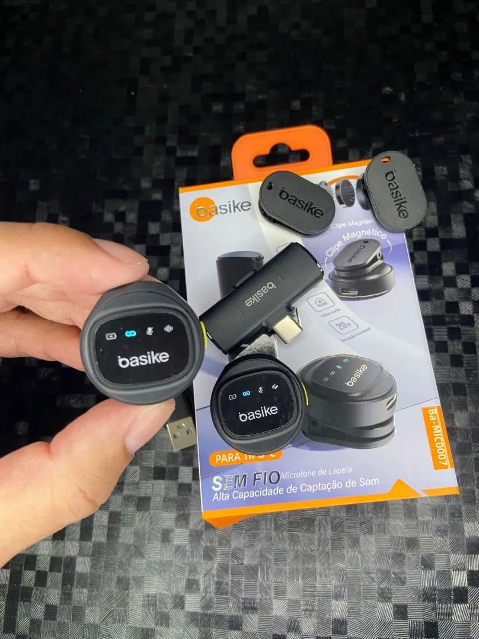 Microfone lapela tipo C - oferta com entrega grátis  - Foto 2