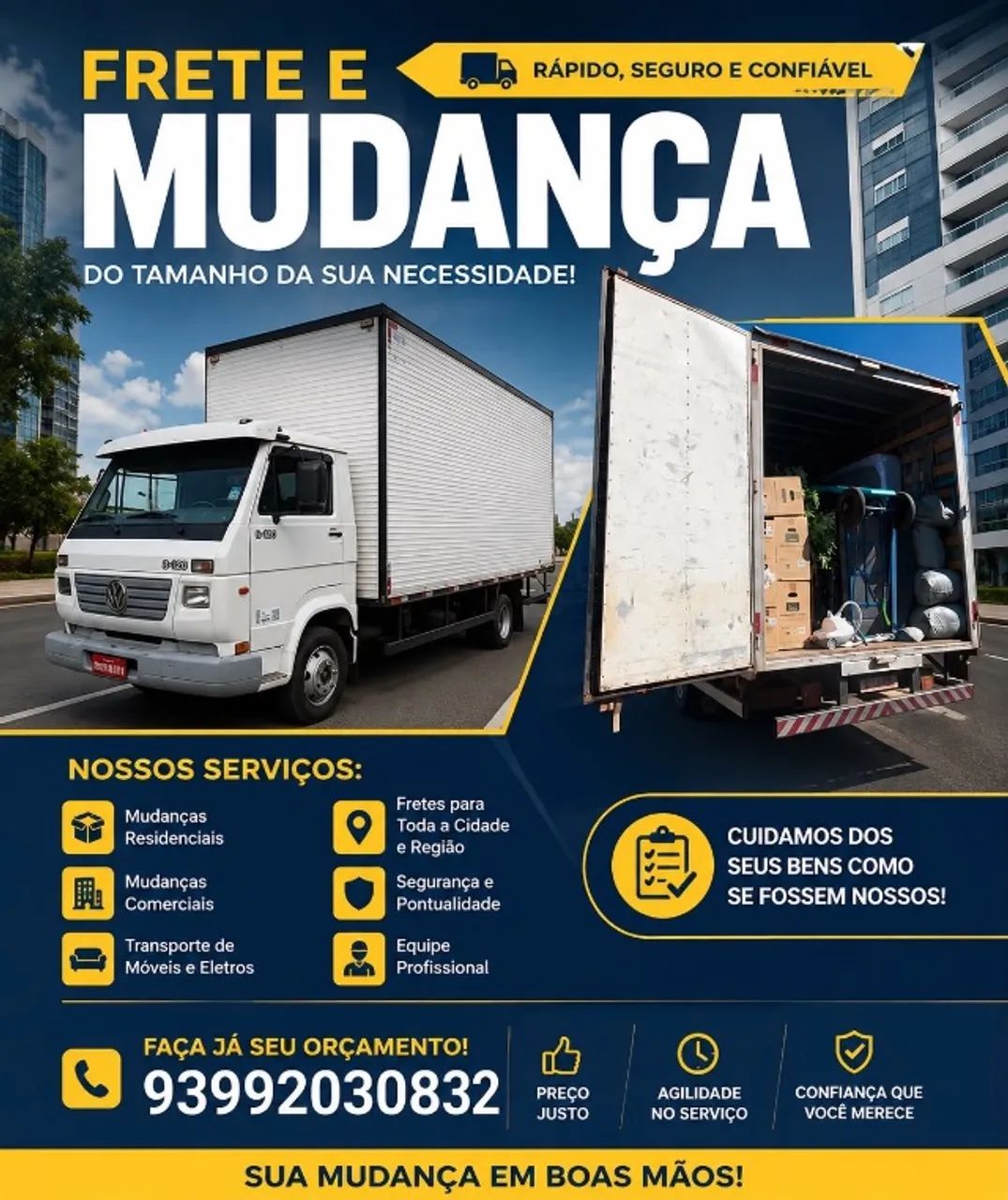 TRANSPORTE/FRETES/MUDANÇAS 