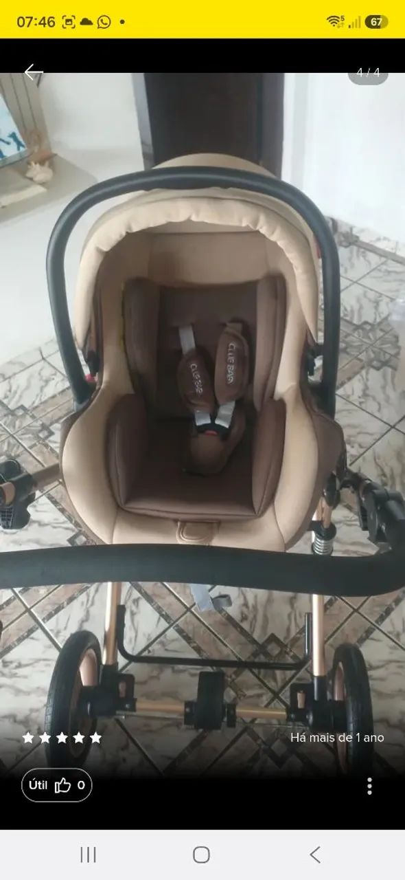 Bebê conforto e carrinho  - Foto 3