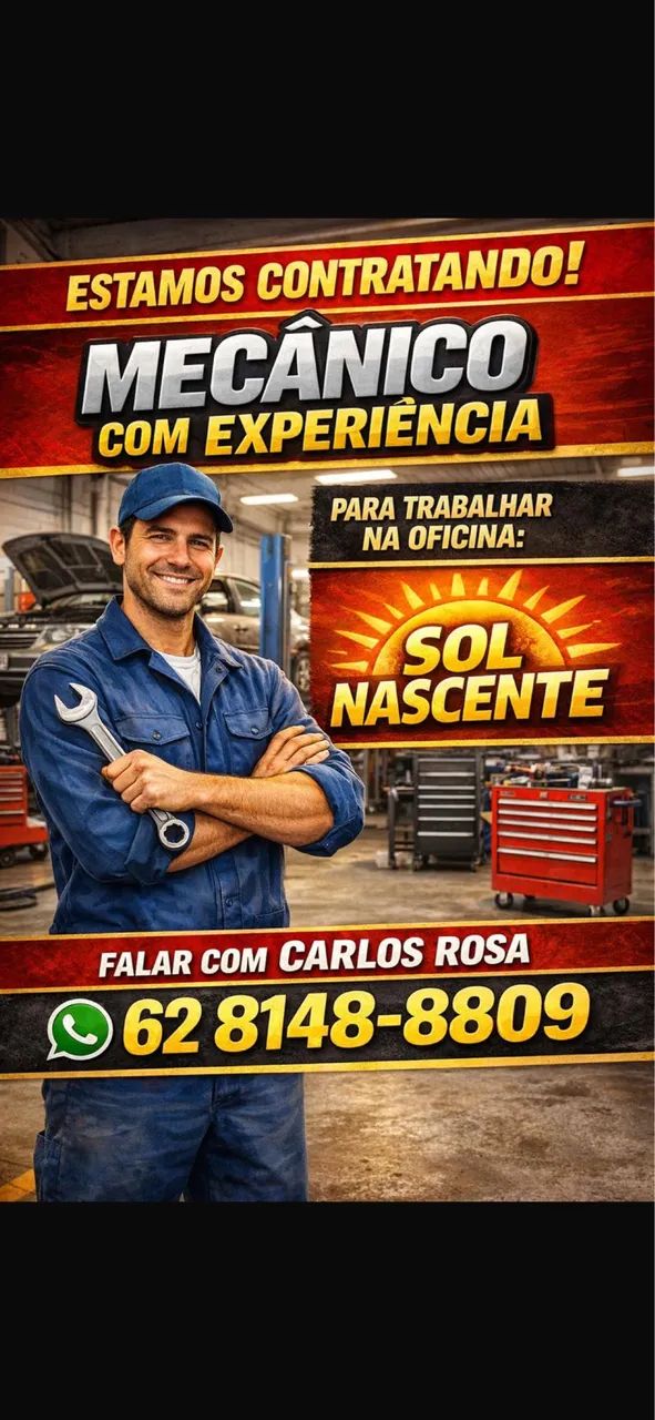 Contrata-se mecânico como experiência