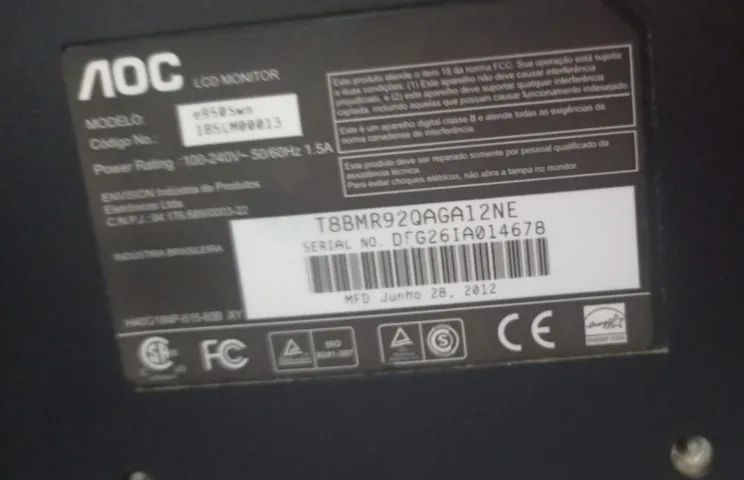 Monitor AOC 19? - Ideal para PC e Escritório - Foto 2