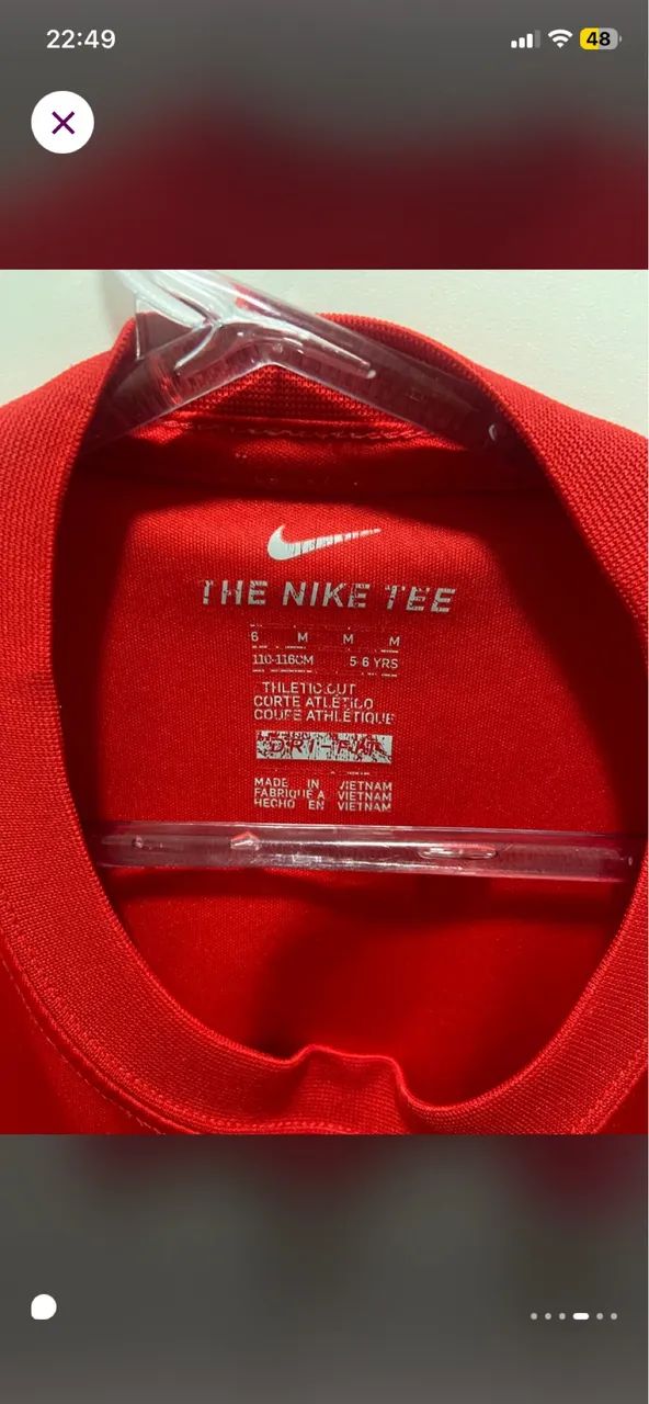 Camiseta Nike infantil dry fit - Foto 3
