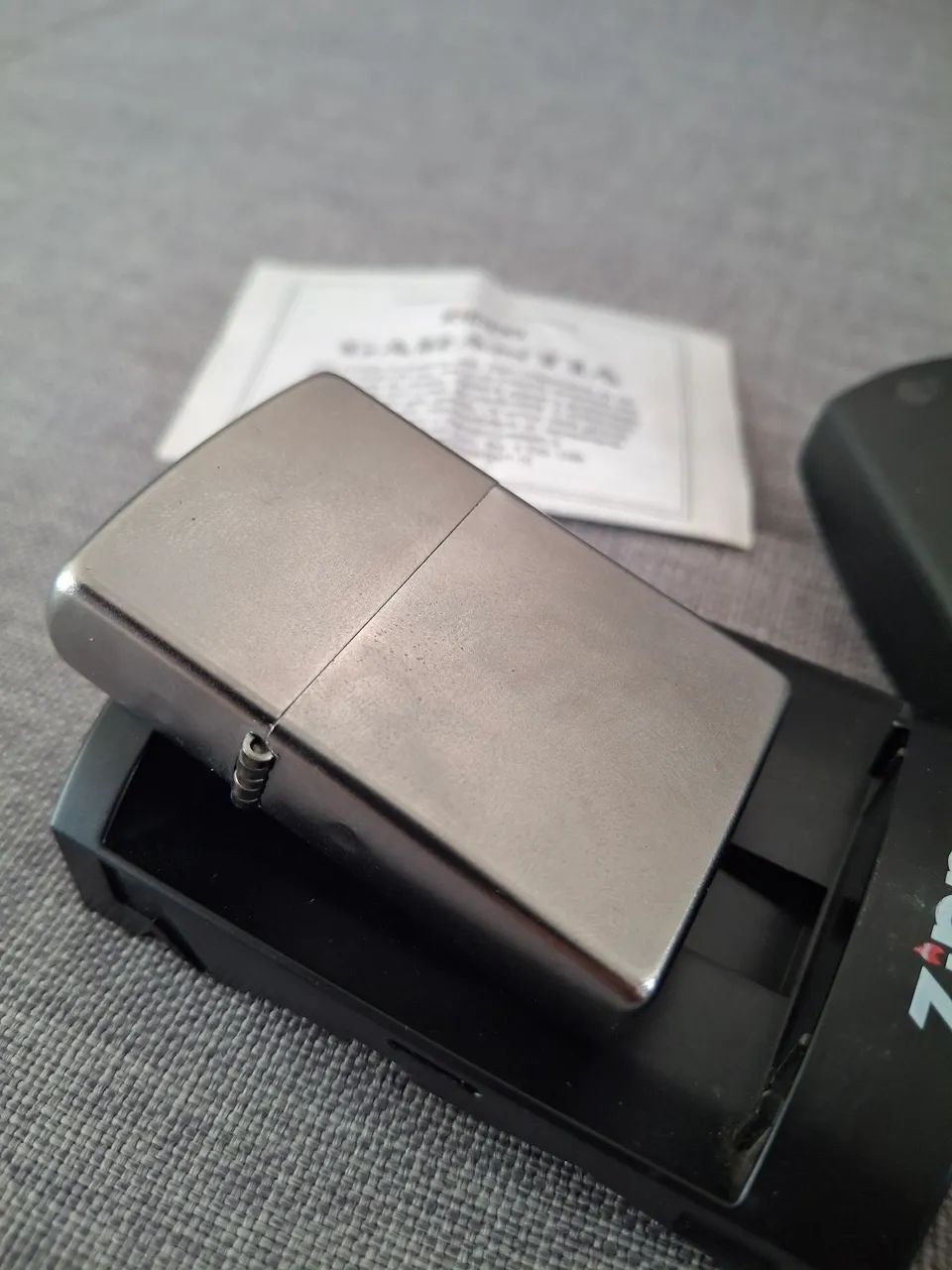 Isqueiro Zippo original - Aço escovado liso - Foto 4