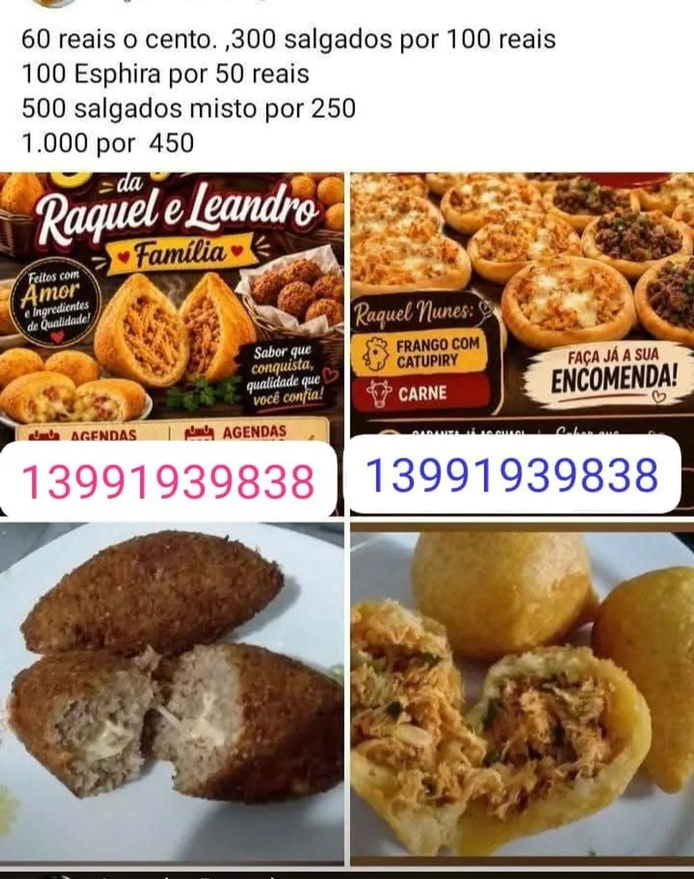 Salgados festas, eventos, Revendas 
