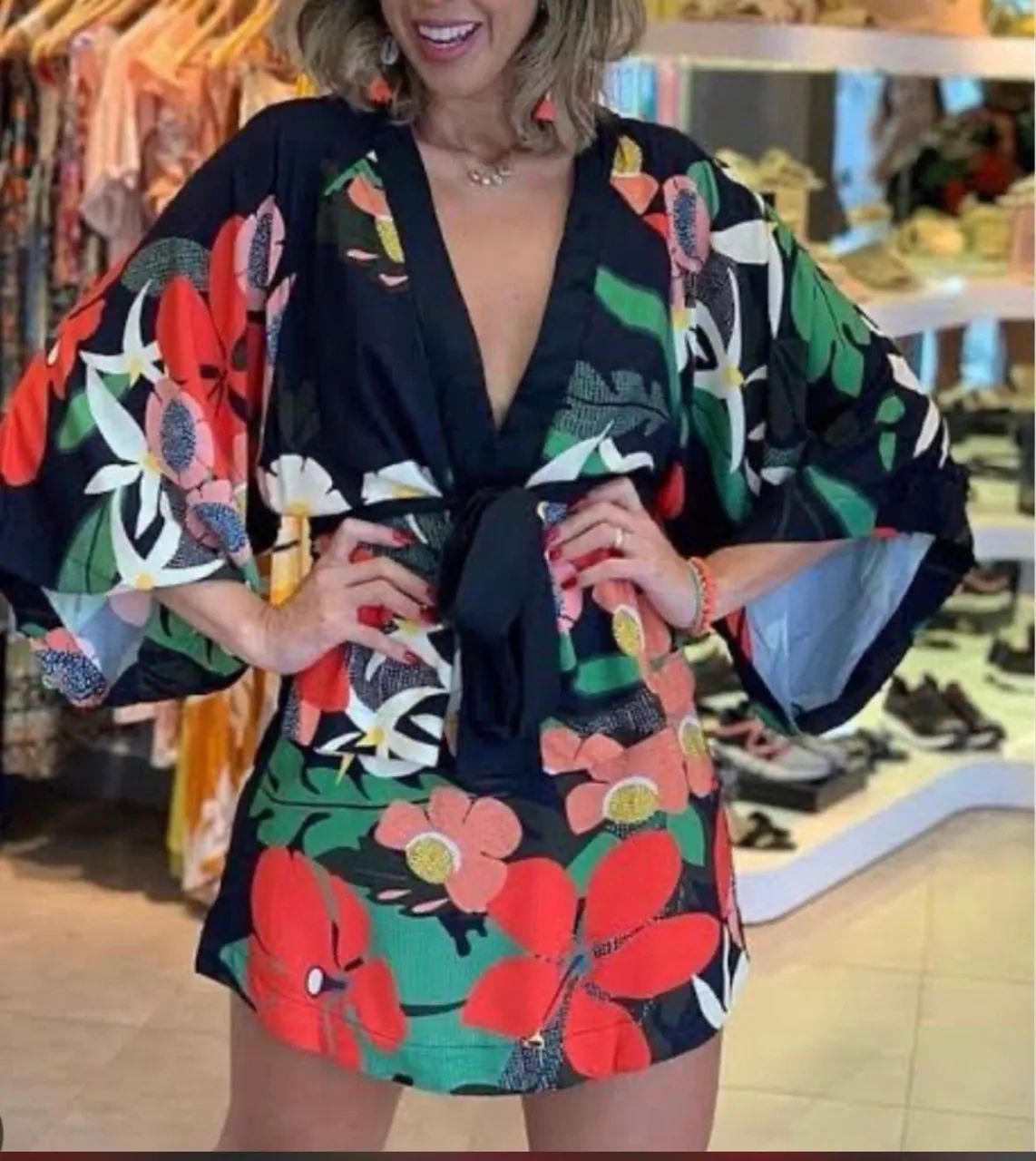 Vestido curto farm 