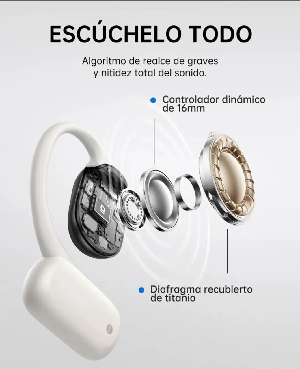 Fone de Ouvido Baseus Bowie NF1 60 horas branco - Foto 5