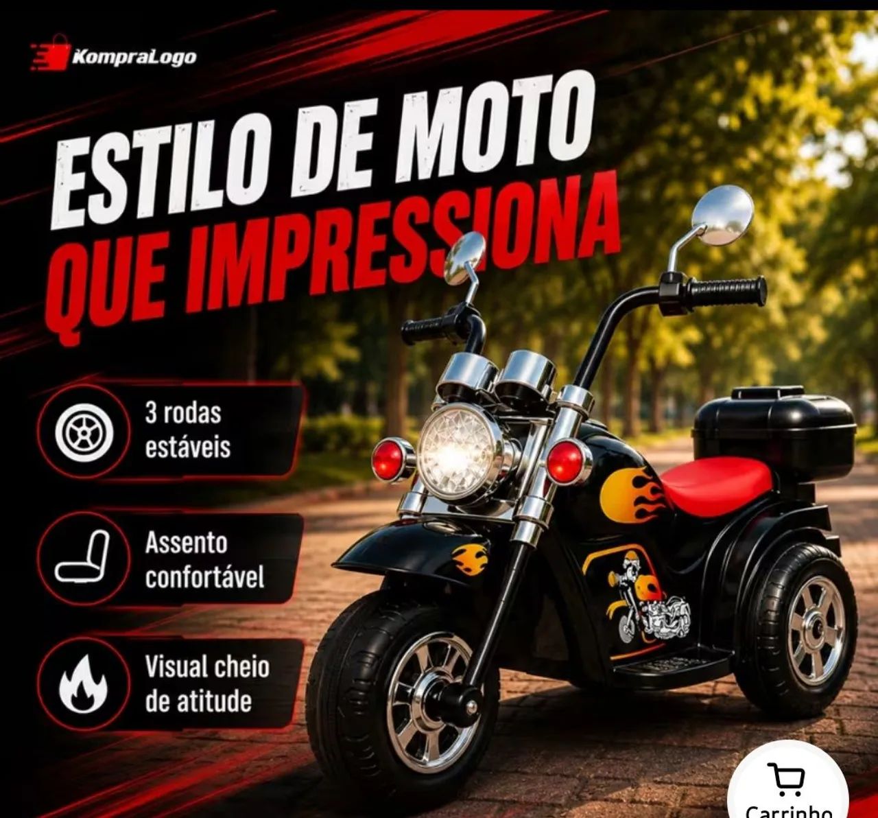 Moto Elétrica Infantil - Foto 3